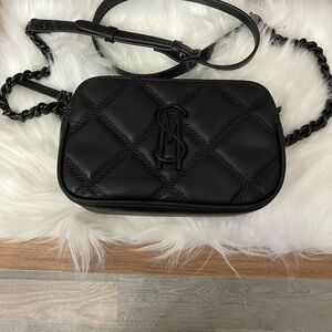 Steve Madden Black Quilted Crossbody Bag